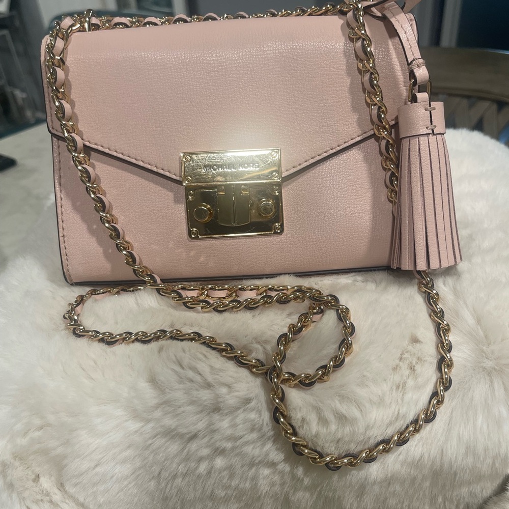 Michael Kors Pink Crossbody Bag with Tassel